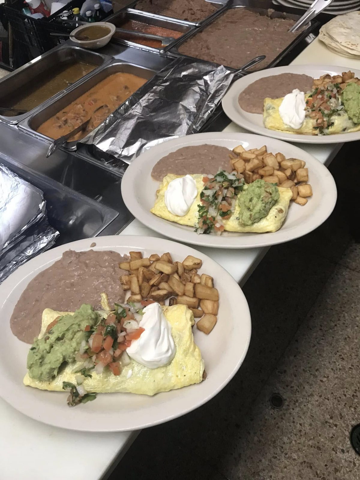 Chicken or Beef Fajita Omelette